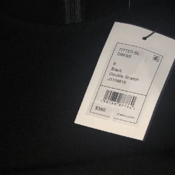 Theory Dress Black Fitted SL size 8 $365 NWT - Picture 5 of 12